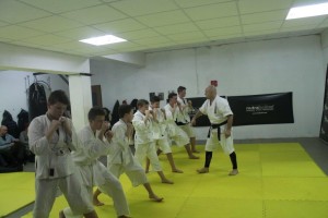 Egzaminy na pasy juiniorów do 16 lat Furo Karate w VTP Gym w Andrespolu
